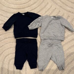 H&M Kids' Navy and Gray Jogger Sets - 3 Month